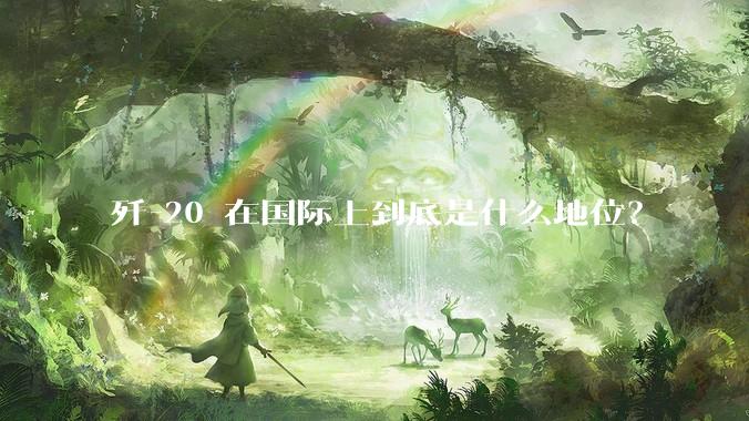 歼-20 在国际上到底是什么地位？